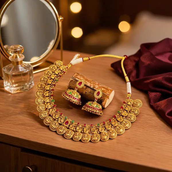 Antique_Necklace_Set_Red
