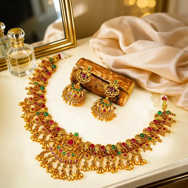 Mandira_Grace_Necklace_Set_Green