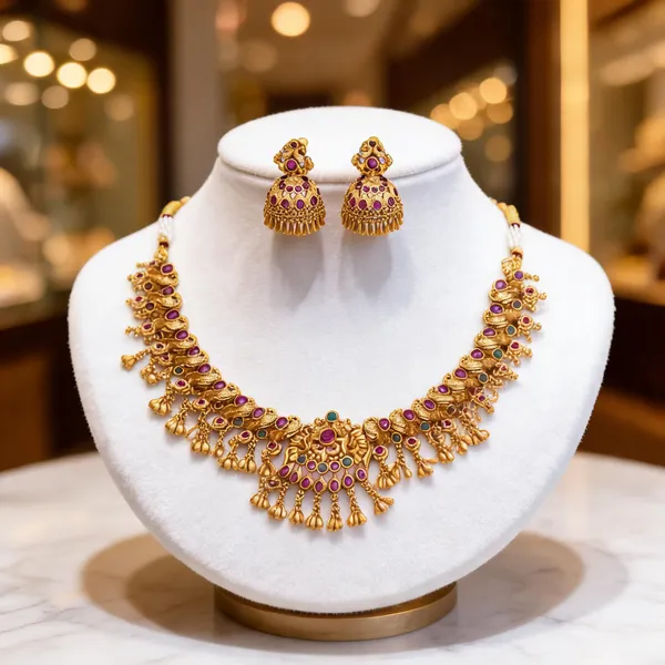 Mandira_Grace_Necklace_Set_Red