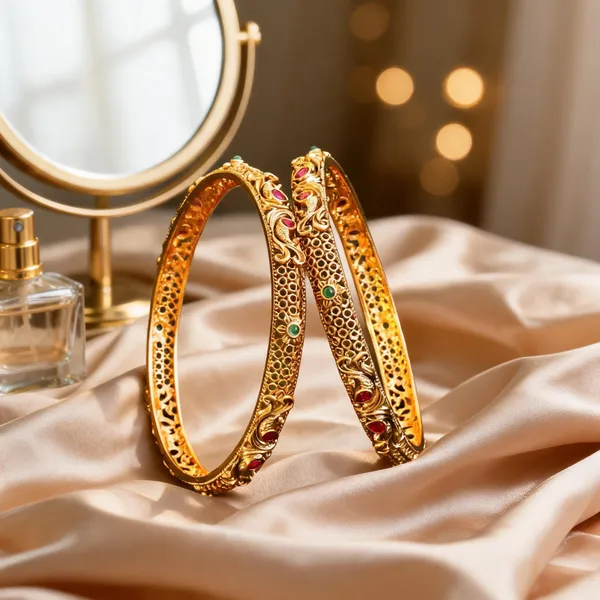 Regal_Peacock_Gold_Plated_Antique_Bangle_Green_Pack_Of_2