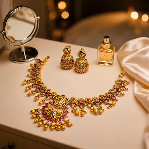 Classic_Charm_Temple_Necklace_Set_Green