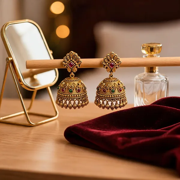 Royal_Bloom_Leaf_Jhumka_Green