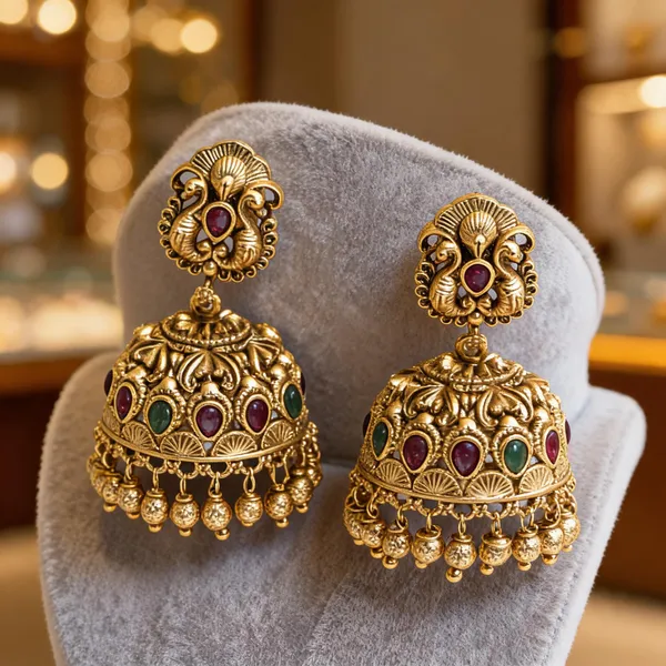 Majestic_Peacock_Glow_Jhumka_Green