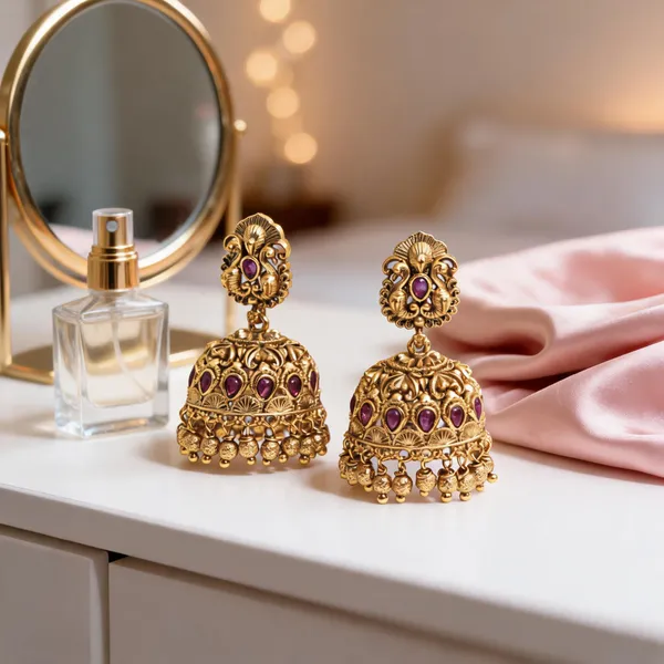 Majestic_Peacock_Glow_Jhumka_Red