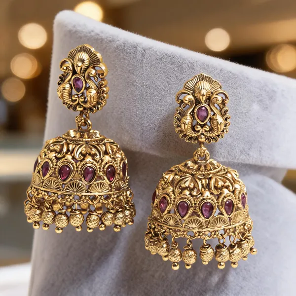 Majestic_Peacock_Glow_Jhumka_Red