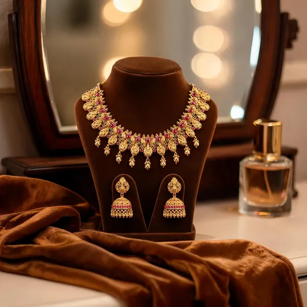 Saanvika_Grace_Necklace_Set_Green