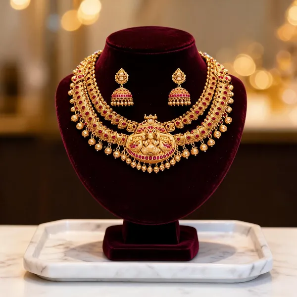Antique_Necklace_Set_Red