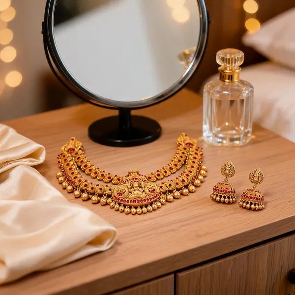 Antique_Necklace_Set_Red