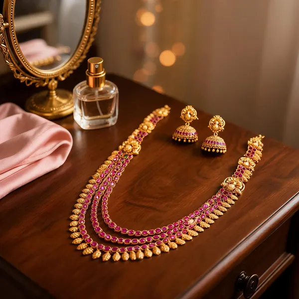 Layered_Necklace_Set_Red