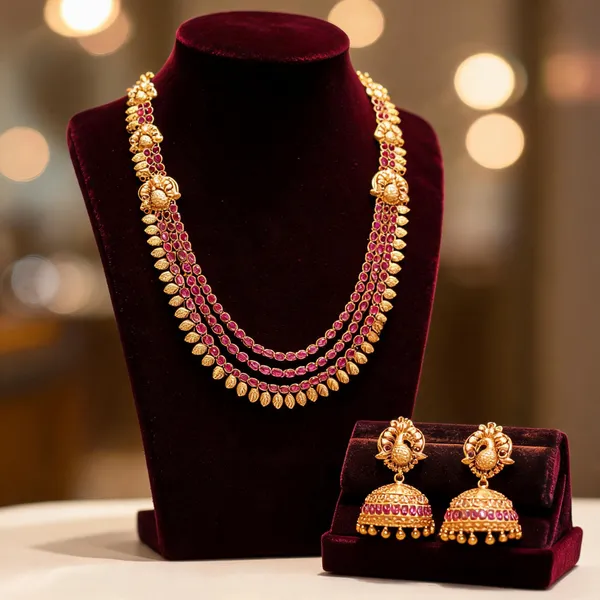 Layered_Necklace_Set_Red