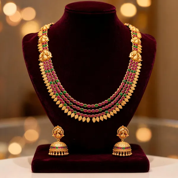 Layered_Necklace_Set_Green