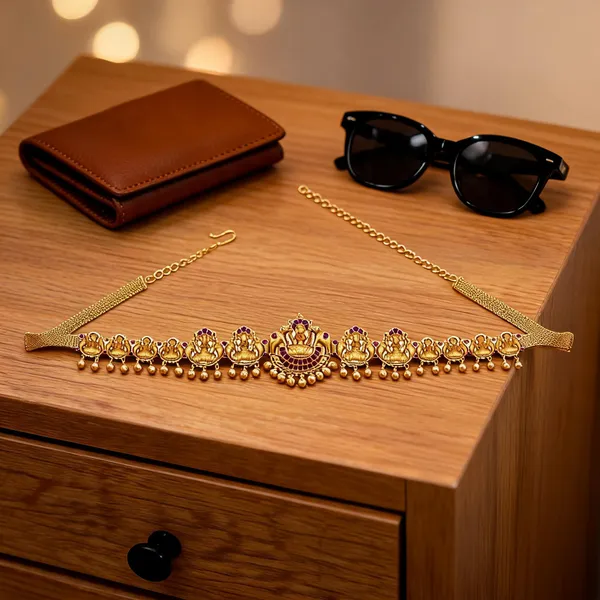 Lakshmi_Inspired_Bridal_Waist_Belt_For_Special_Occasion_Green