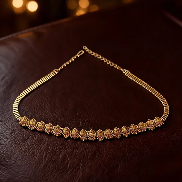 Royal_Heritage_Antique_Gold_Plated_Waist_Belt_Green