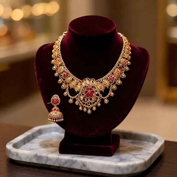 Swarna_Sri_Necklace_Set_Red