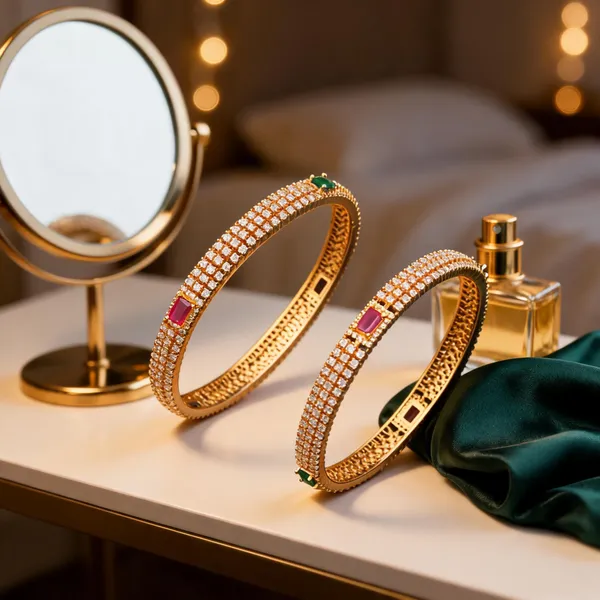 Classic_American_Diamond_Paired_Bangle_Multicolor
