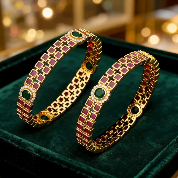 Detailed_Finish_American_Diamond_Paired_Bangle_Multicolor