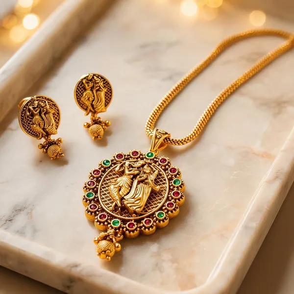 Divine_Radha_Krishna_Pendant_Set_Red