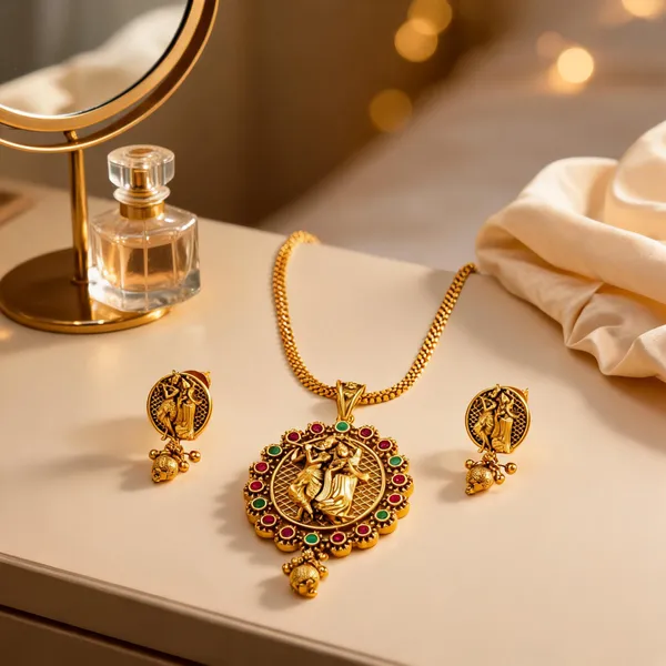 Divine_Radha_Krishna_Pendant_Set_Red