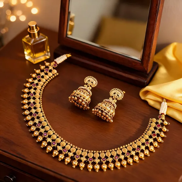 Exquisite_Temple_Necklace_Set_Red