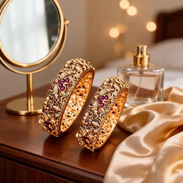 Handcrafted_Gold_Plated_Paired_Bangles_Red