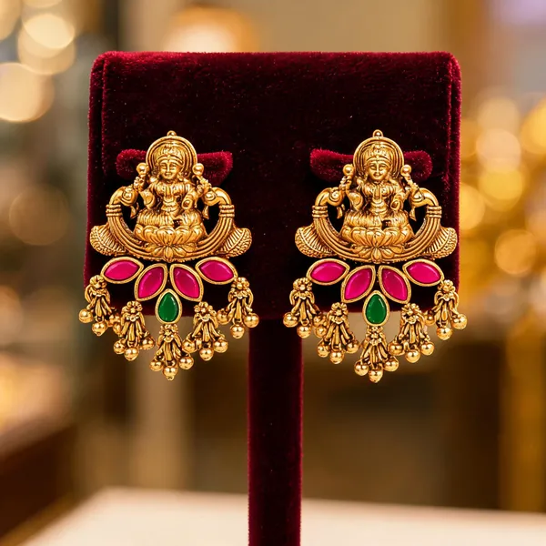Temple_Inspired_Antique_Gold_Plated_Bali_Red