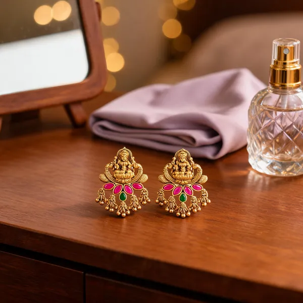 Temple_Inspired_Antique_Gold_Plated_Bali_Red