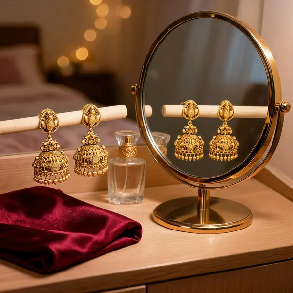 Antique_Peacock_Jhumka