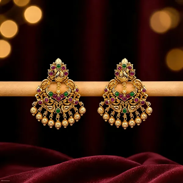 Antique_Chandbali_Green