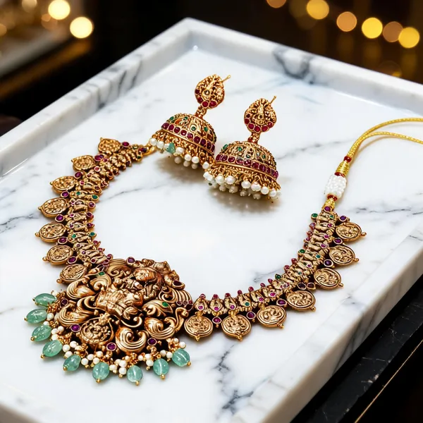 Antique_Necklace_Set_Green