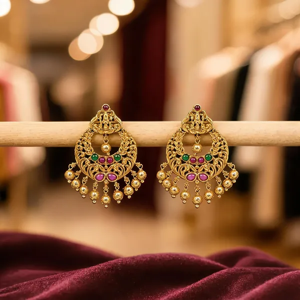 Antique_Chandbali_Green