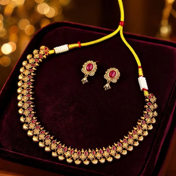 Eternal_Bloom_Necklace_Set_Red