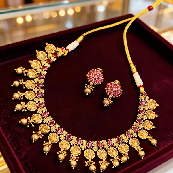 Kanchana_Crown_Necklace_Set_Red
