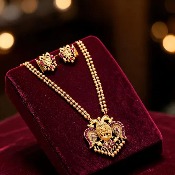 Antique_Gandaberunda_Pendant_Set_Red