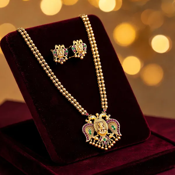 Antique_Gandaberunda_Pendant_Set_Green