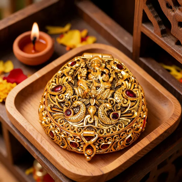 Antique_Finish_Ganesh_Sindoor_Box_Red