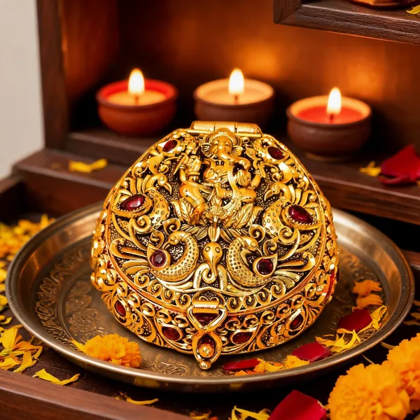 Antique_Finish_Ganesh_Sindoor_Box_Red