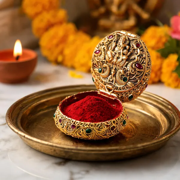Antique_Finish_Ganesh_Sindoor_Box_Green