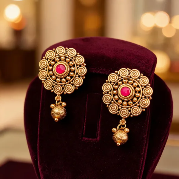 Classy_Gold_Plated_Bali_Red