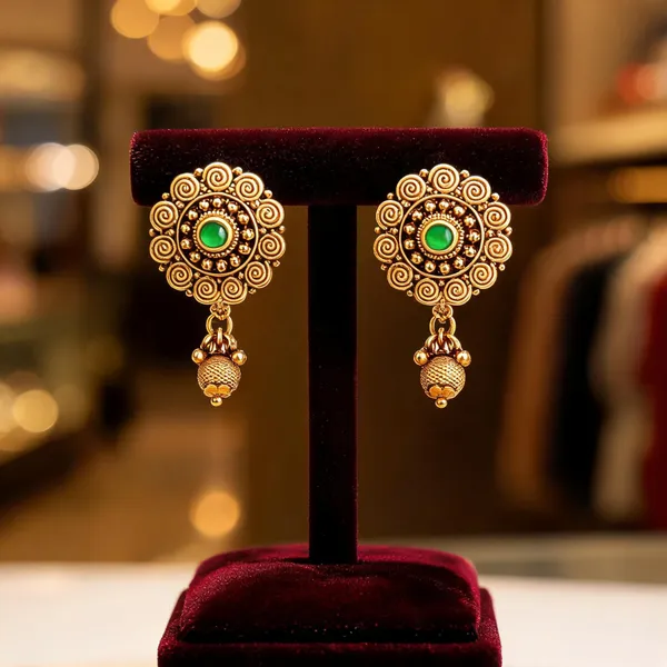 Classy_Gold_Plated_Bali_Green