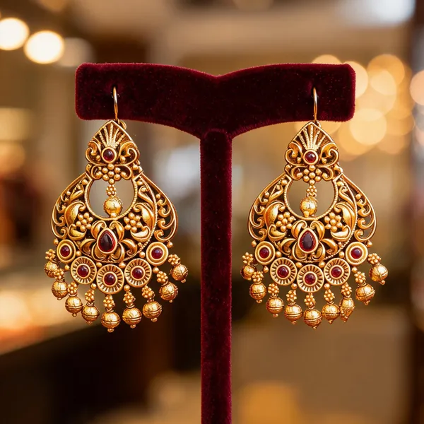 Antique_Chandbali_Red
