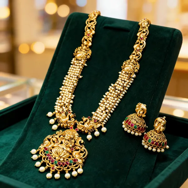 Lakshmi_Peacock_Long_Necklace_Set_White