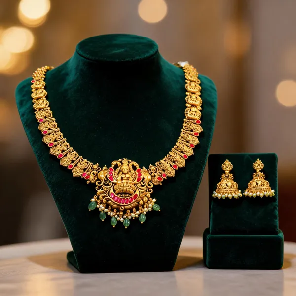 Divine_Lakshmi_Temple_Long_Necklace_Set_Red