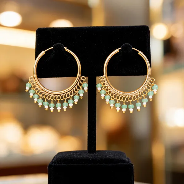 Antique_Gold_Plated_Round_Bali_Green