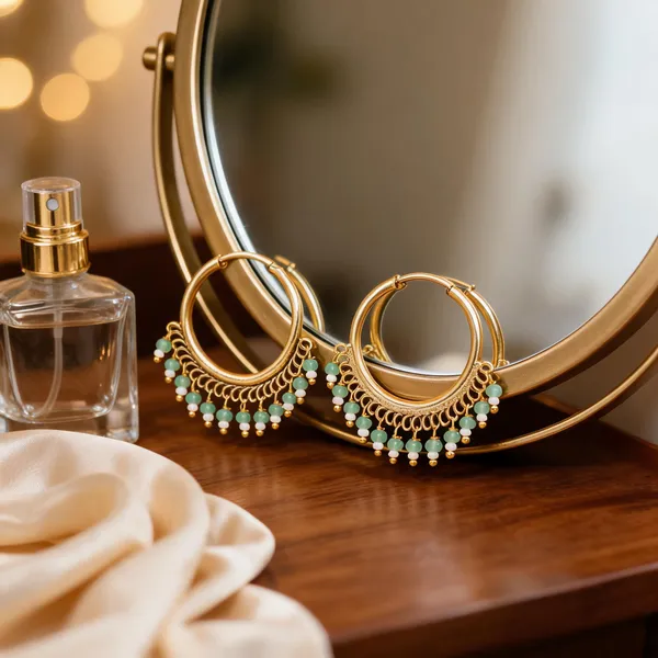 Antique_Gold_Plated_Round_Bali_Green