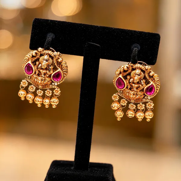 Antique_Lakshmi_Gold_Plated_Bali_Gold_Red