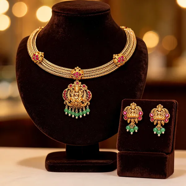 Divine_Charm_Short_Necklace_Set_Red