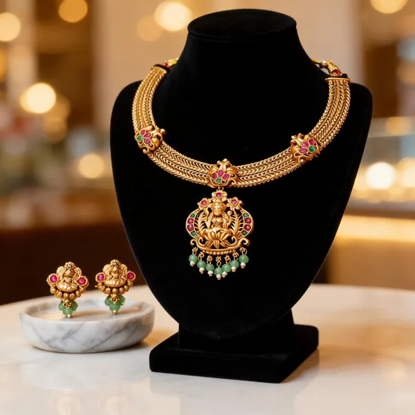 Divine_Charm_Short_Necklace_Set_Green