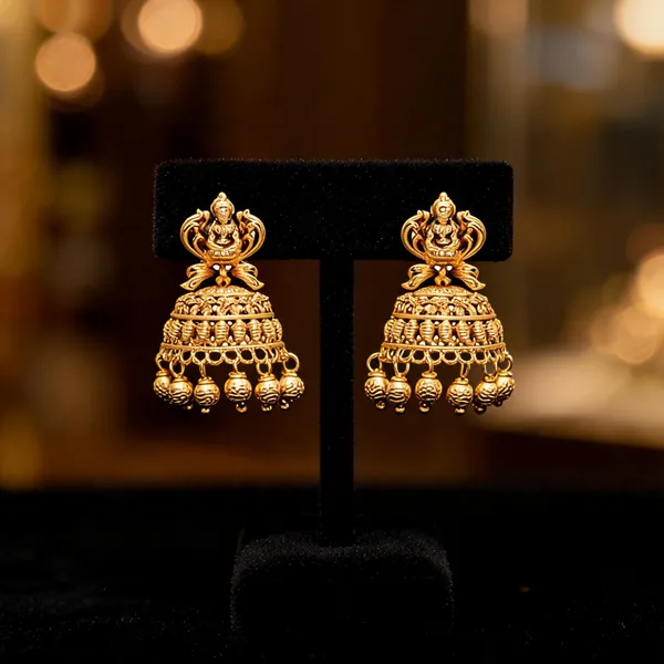Heritage_Temple_Jhumka_Earrings_With_Lakshmi_Motif_Gold