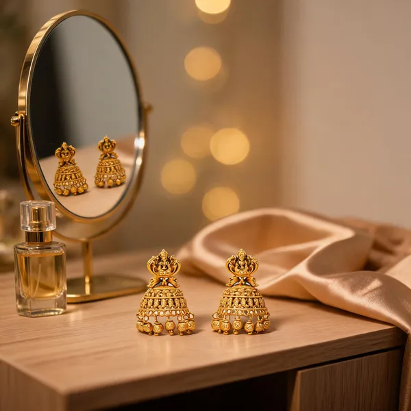 Heritage_Temple_Jhumka_Earrings_With_Lakshmi_Motif_Gold