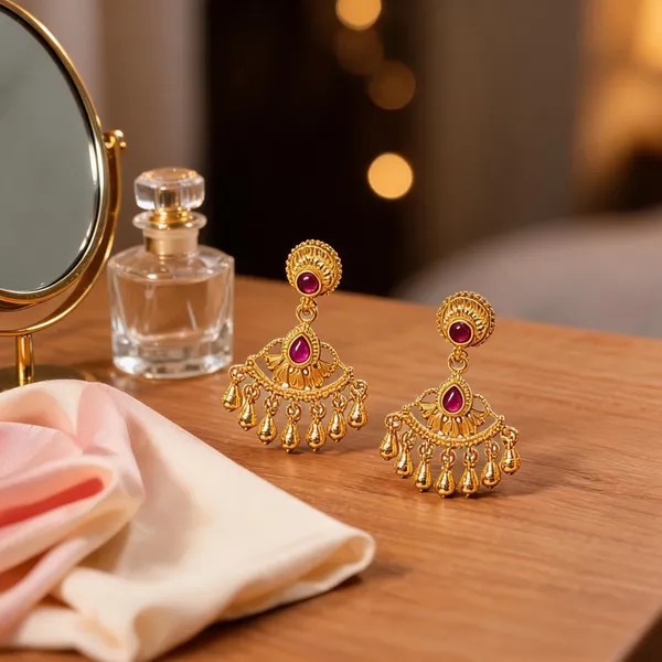 Antique_Gold_Plated_Temple_Bali_With_Pink_Stones_Red